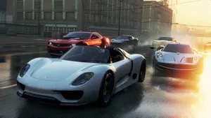 Porsche 911 Spyder Car Formation Nfs Wallpaper