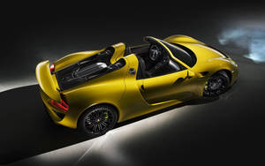 Porsche 918 Yellow Spyder Supercar Wallpaper