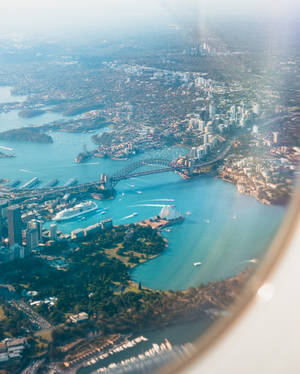 Porthole View Of Sydney Australia Wallpaper