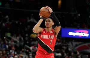 Portland Basketball Player Shooting Wallpaper