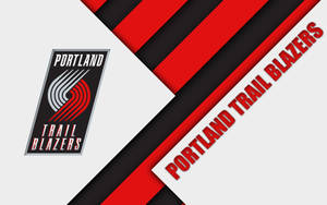 Portland Trail Blazers Abstraction Design Wallpaper