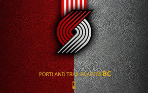 Portland Trail Blazers Leather Texture Wallpaper