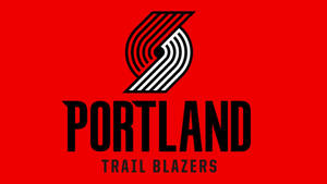 Portland Trail Blazers Red Poster Wallpaper