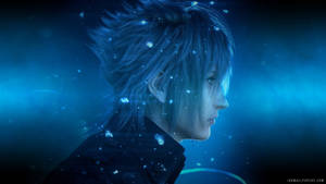 Portrait Art Of Noctis From Final Fantasy Xv Wallpaper