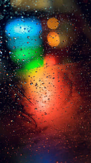 Portrait Photography Rainy Bokeh Lights Wallpaper