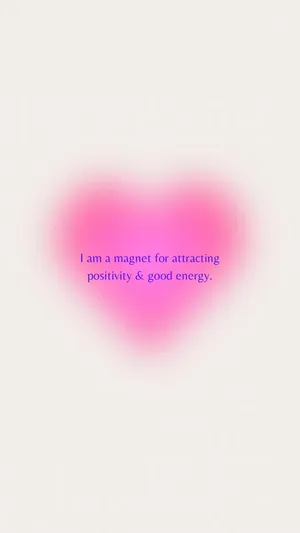 Positivity Magnet Inspirational Quote Wallpaper