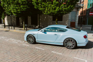 Powder Blue Bentley Continental Wallpaper