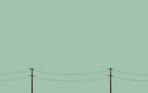 Power Lines Minimal Aesthetic Desktop Wallpaper