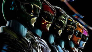 Power Rangers Close Up Wallpaper