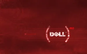 Powerful Garnet Red Dell Wordmark Wallpaper