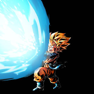 Powerful Goten Black Digital Art Wallpaper