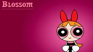 Powerpuff Girls Blossom Character Poster Wallpaper