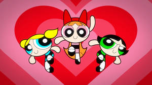 Powerpuff Girls Hearts Wallpaper