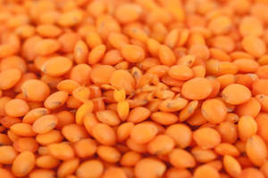Precise Close-up Of Vibrant Orange Lentils Wallpaper