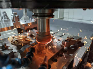 Precision Machining Process Wallpaper