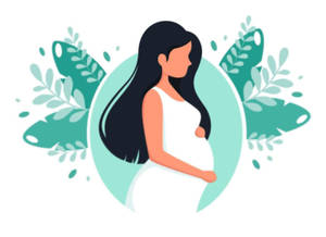 Pregnant Vector Art Wallpaper