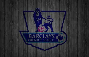 Premier League Logo In Wooden Wall Wallpaper