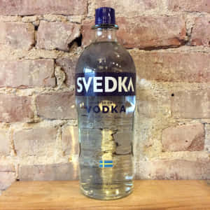 Premium Svedka Swedish Vodka Bottle Wallpaper