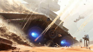 Prepare For Thrilling Battles In Star Wars: Battlefront Wallpaper