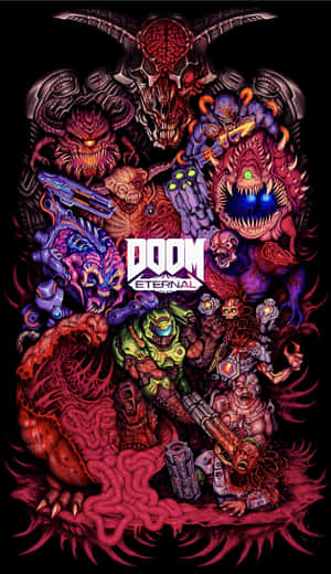 Prepare To Face Total Destruction - Doom Eternal On Iphone Wallpaper