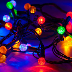 Preppy Christmas Lights Wallpaper