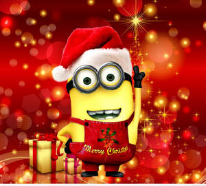 Preppy Minion Christmas Wallpaper