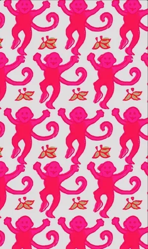 Preppy Pfp For Tiktok Pink Monkey Wallpaper