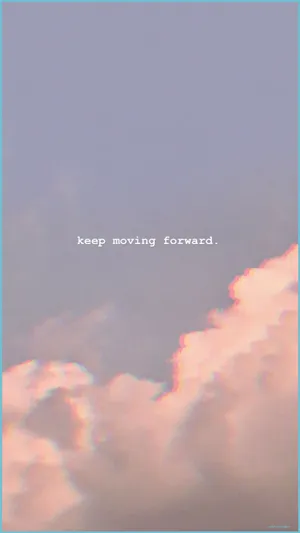 Pretty Aesthetic Text In The Clouds Wallpaper