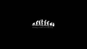 Pretty Black Evolution Of Man Wallpaper