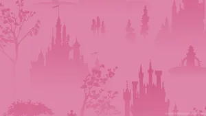 Pretty Desktop Pink Castle Wallpaper