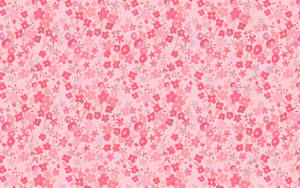Pretty Pink Preppy Flowers Wallpaper