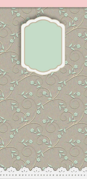 Pretty Sage Jacobean Lock Screen Wallpaper