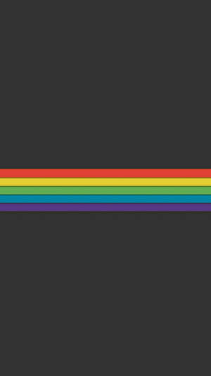 Pride Stripes In Charcoal Mobile Wallpaper