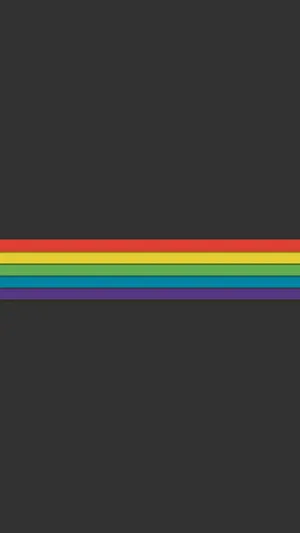 Pride Stripes In Charcoal Mobile Wallpaper