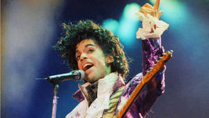 Prince Candid Concert Shot Wallpaper