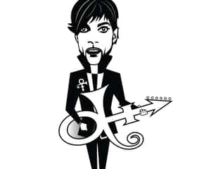 Prince Symbol Black-and-white Vector Art Wallpaper