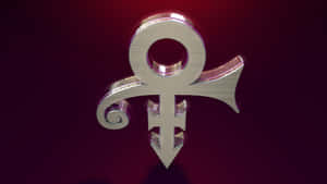 Prince Symbol In Fancy Gold Finish Wallpaper