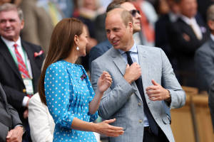 Prince William Laughing With Kate Wallpaper