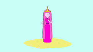 Princess Bubblegum In Light Blue Wallpaper