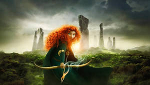 Princess Merida With Arrow Wallpaper