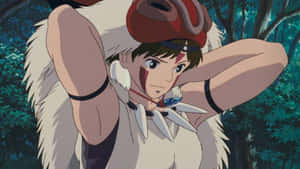 Princess Mononoke Fur Cape Studio Ghibli Wallpaper