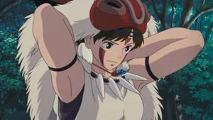 Princess Mononoke Fur Cape Studio Ghibli Wallpaper