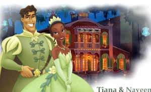 Princess Tiana And Prince Naveen Poster Wallpaper