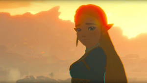 Princess Zelda Embarks On A Journey To Save Hyrule In The Legend Of Zelda: Breath Of The Wild Wallpaper