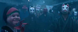 Prisoners Of The Ghostland Japanese Mask Wallpaper