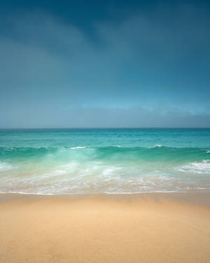 Pristine Beach Wave Iphone Wallpaper