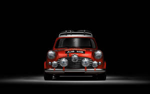 Pristine Morris Mini Cooper Classic Car Wallpaper