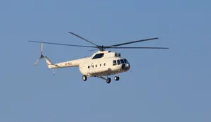 Private White Helicopter 4k Wallpaper