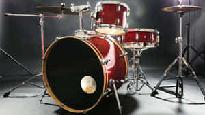 Professional Drum Set Studio Setup Wallpaper