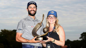 Professional Golfer Adam Hadwin In Action Wallpaper